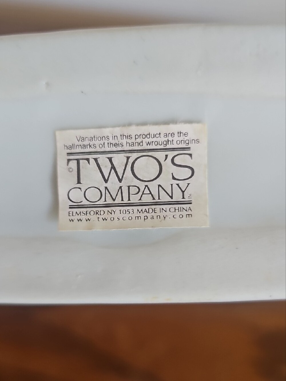 Two's Company Porcelain Tea Jar Tote 7 - Picture 2 of 9